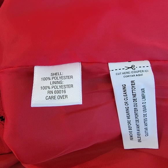 Studio Works women's‎ red blazer jacket zip front size 16 petite - Picture 5 of 5